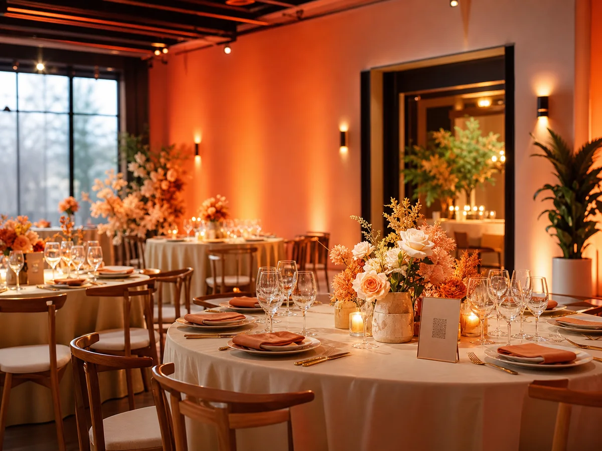 Venue · Bring every guest photo into one private QR album.